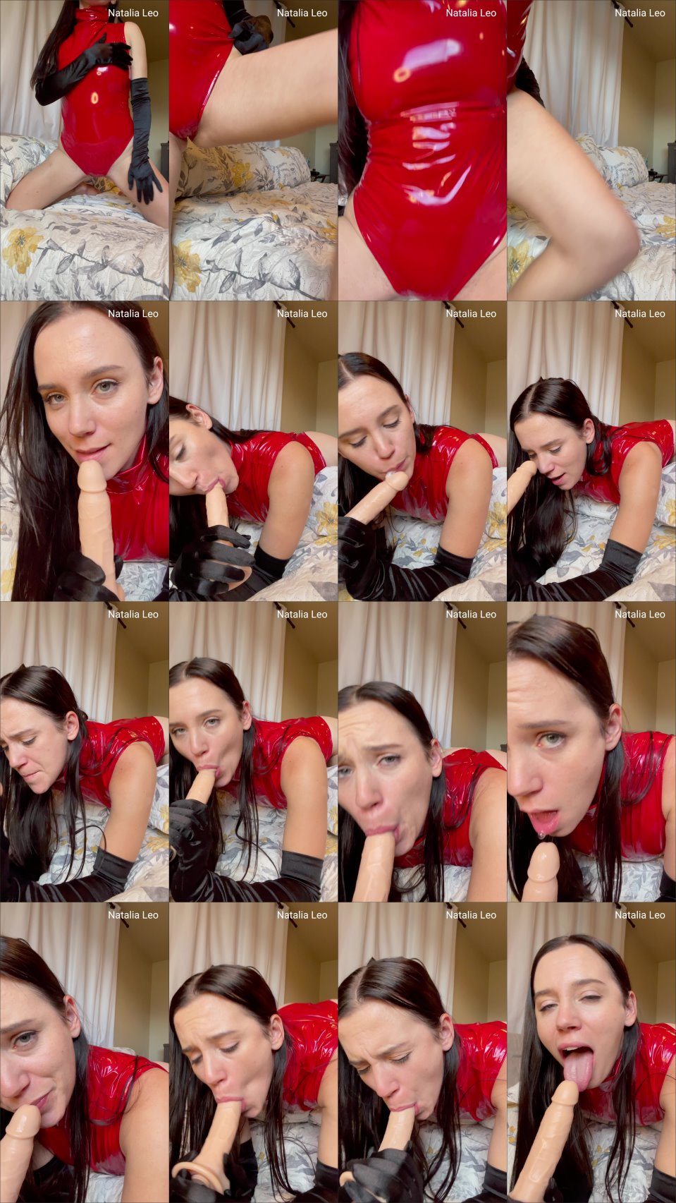 Natalialeo Red Latex Pov Bj