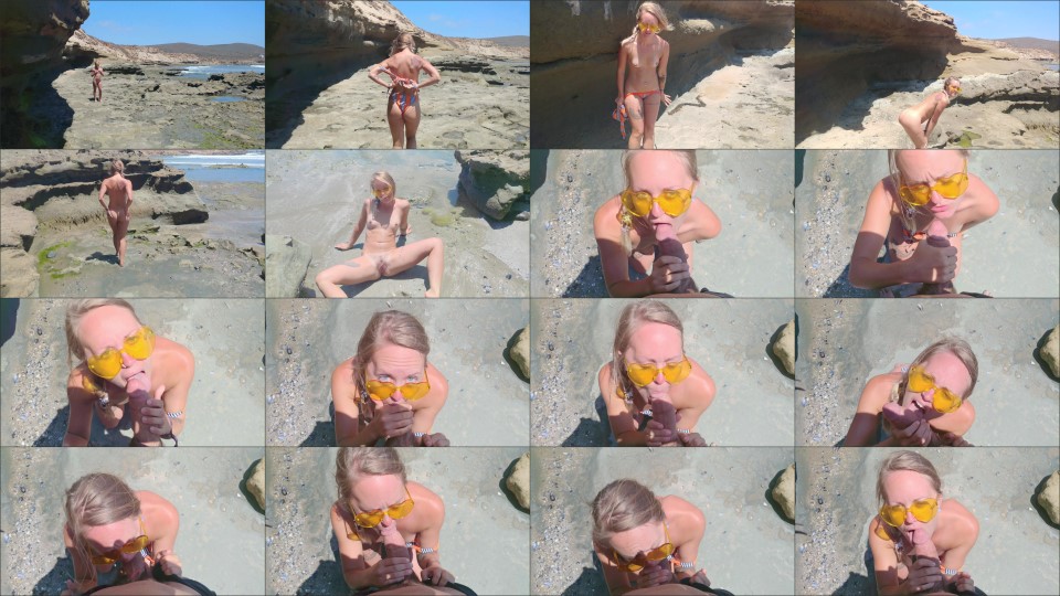 Wandrlustlovers Pov Risky Public Beach Blowjob