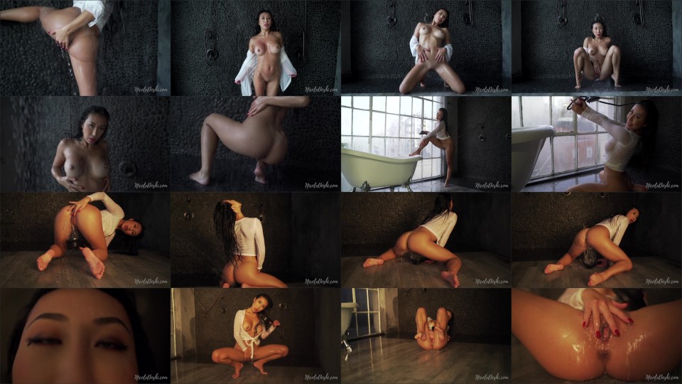 Nicoledoshi Sexy Asian Model W Big Tits Showering