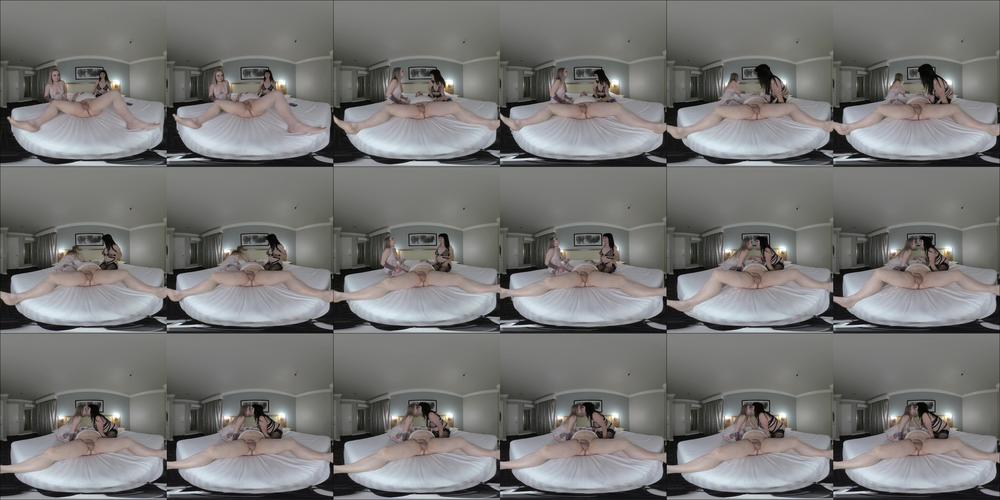 VR 3D:1 MIN Preview Kaiia and Lita 3some
