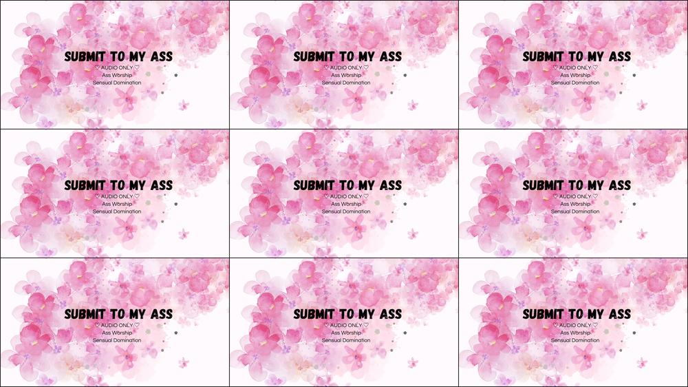 Audio only ass domination