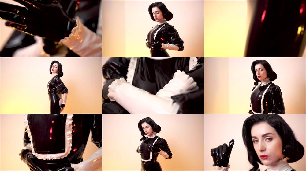 Hot Maid In Latex And Naked Ass