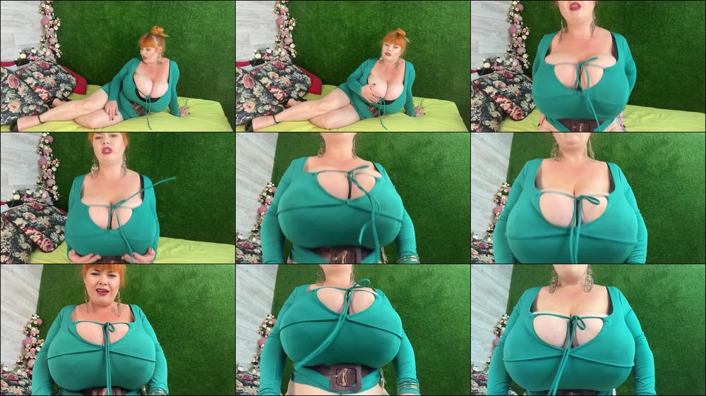Rough bouncing of huge boobs