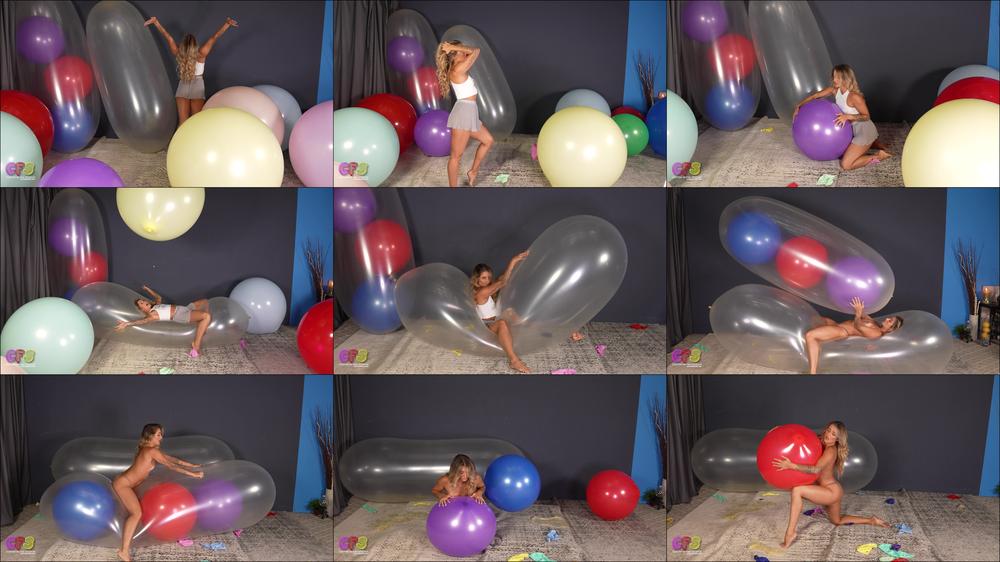 Chelsea Rides MOAB, Pops Large Balloons