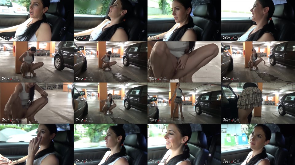 Wet Kelly P-- In The Parking Lot