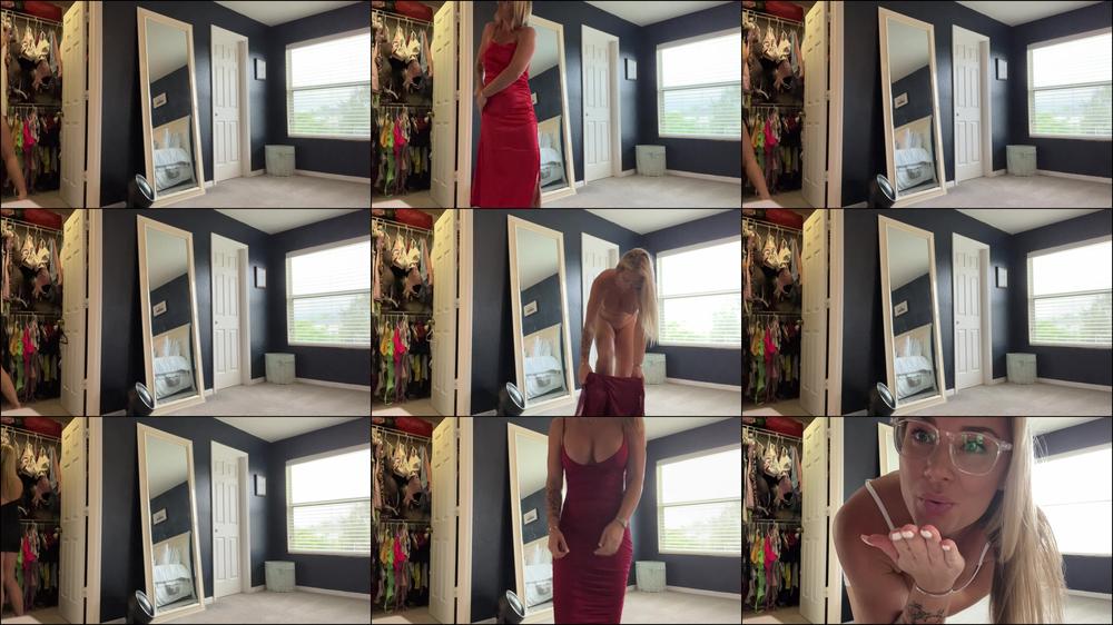 Trying On Cocktail Dresses