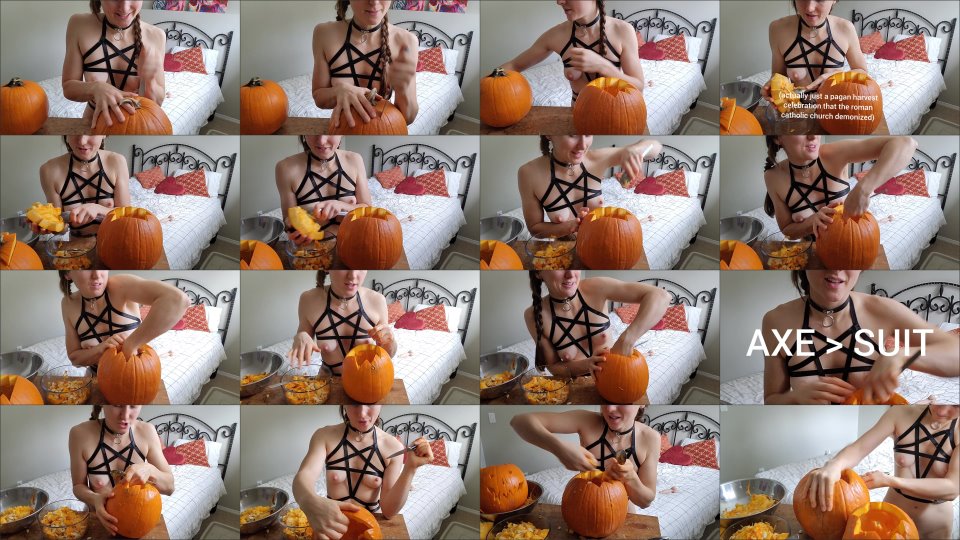Hazel Simone Hang Out And Carve Pumpkins With Me