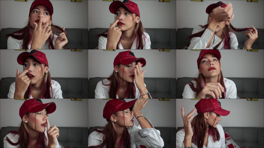 I love putting my finger up my nose