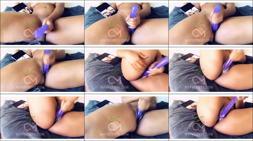 Playing w/ 15 inch dildo & watching porn - August 27, 2021