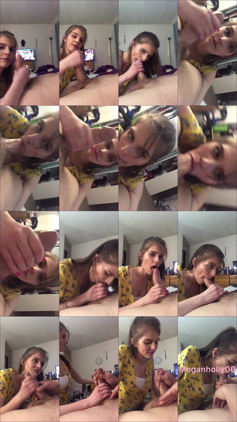 Meganholly00 Sloppy Blowjobswallowing Cum Pov