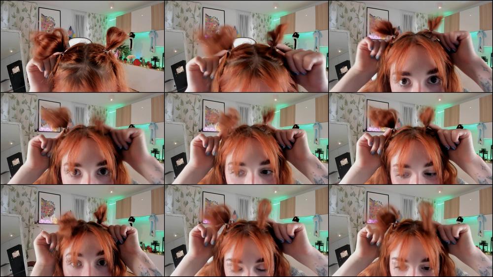 Short Pig tails Shaking +eye contact - May 24, 2023