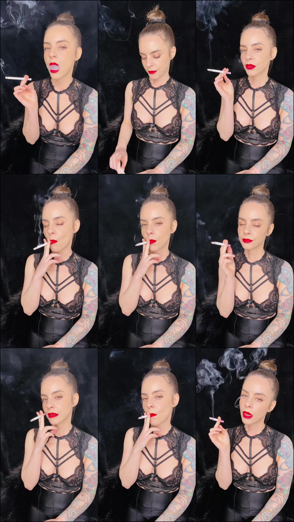 Smoking All White Cigarette