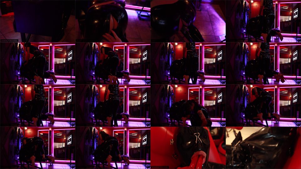 Dominatrixvera Dungeon Session With Rubber Piggy