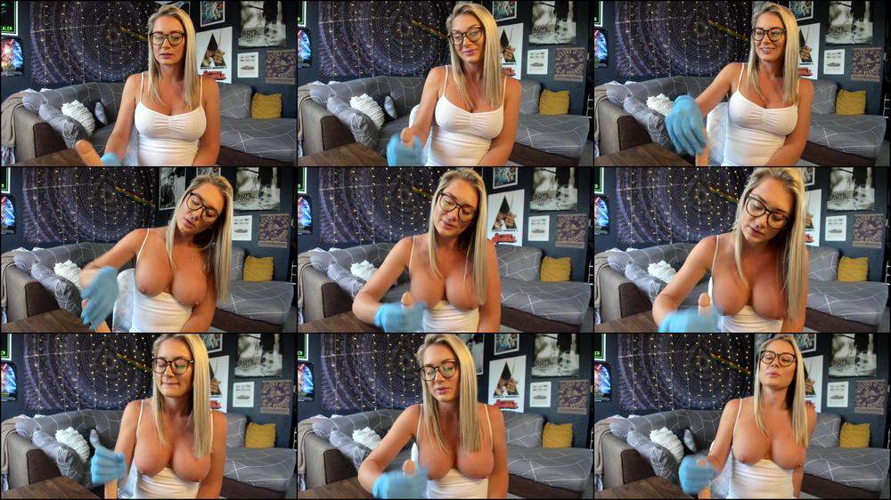 Latex Handjob for Roomie