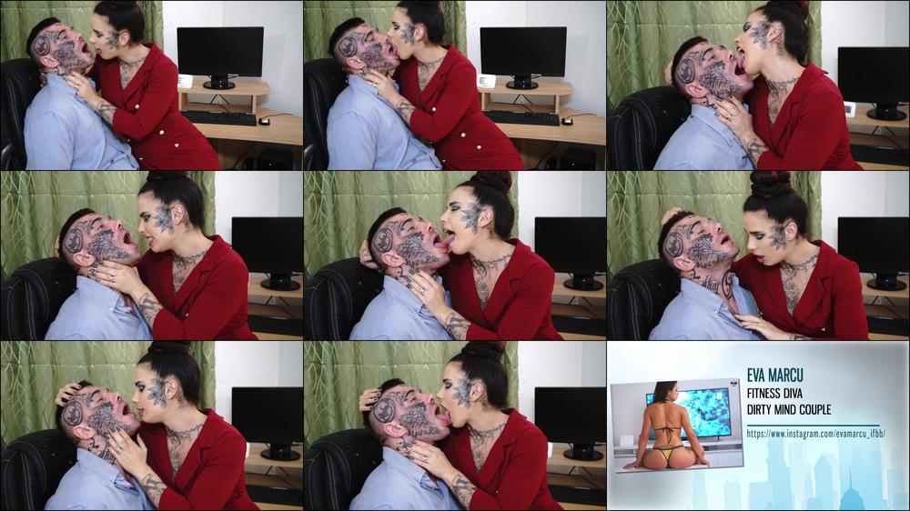 Gymbabe Angry Boss Dominante Kissing
