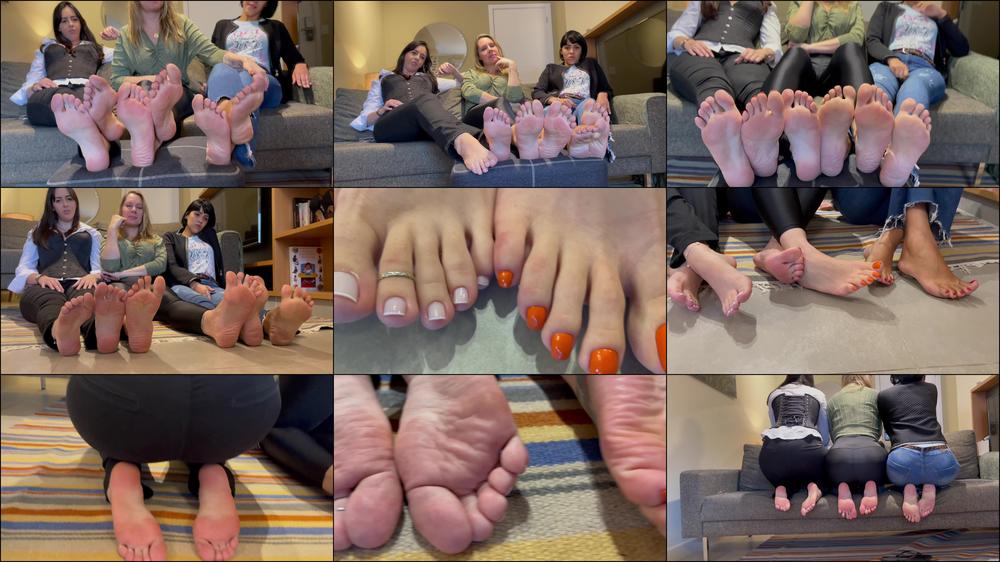 Brazilian Domination - 3 Delicious Pairs Of Feet - Mistress Nara, Goddess Grazi And Jaque