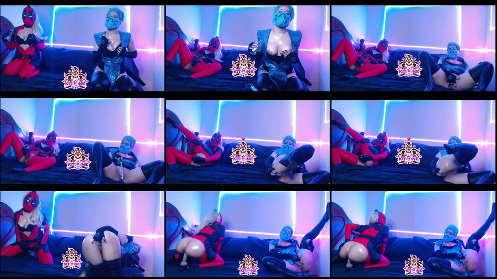LadyDeadpool vs Frost:Oil & Masturbation