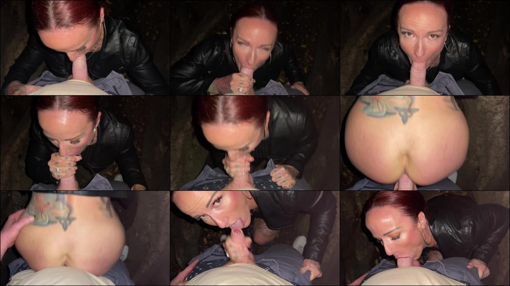 Blow Job in the Park at Night