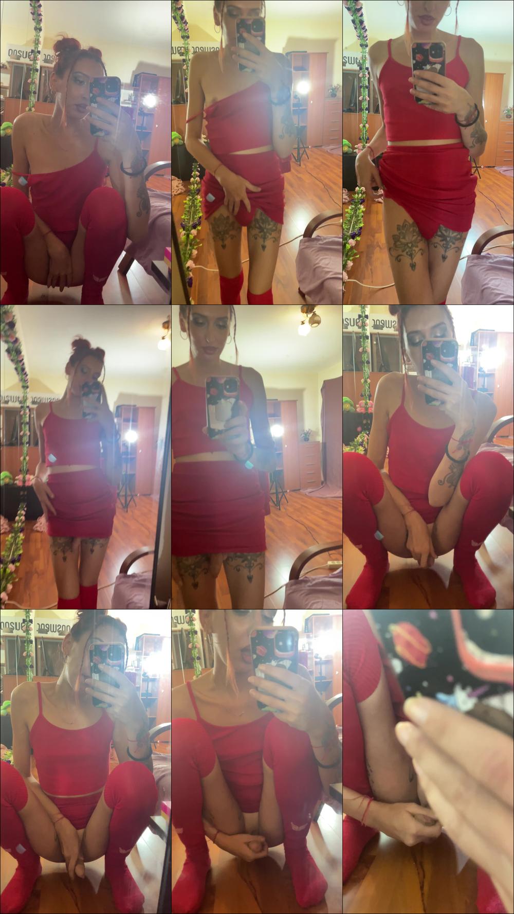 Big cock masturbation in the mirror - August 10, 2022