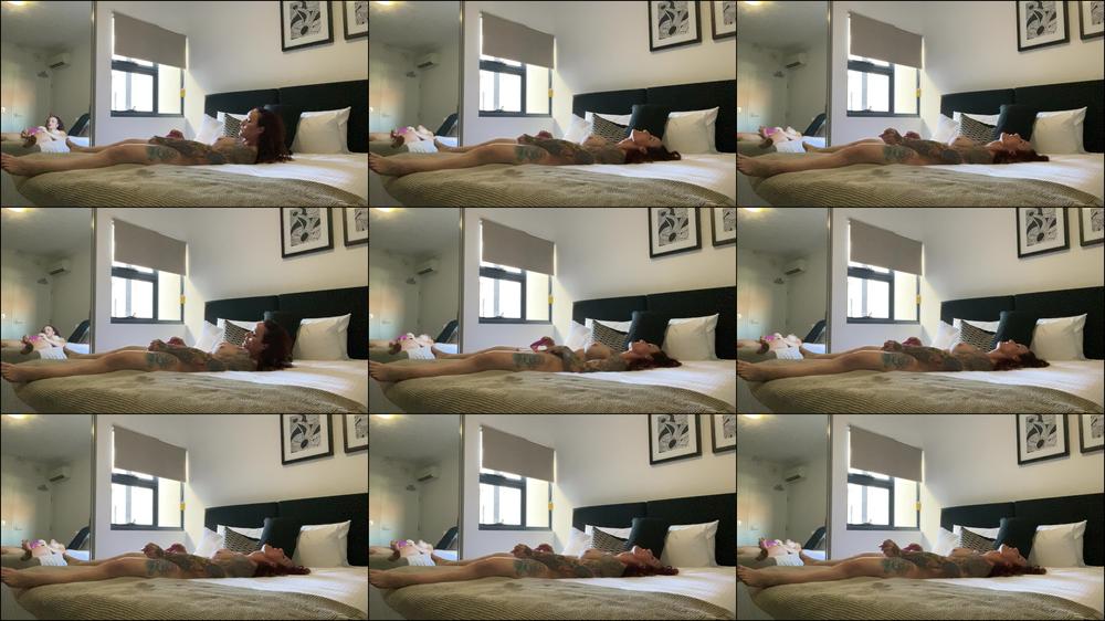 Masturbating after filming content