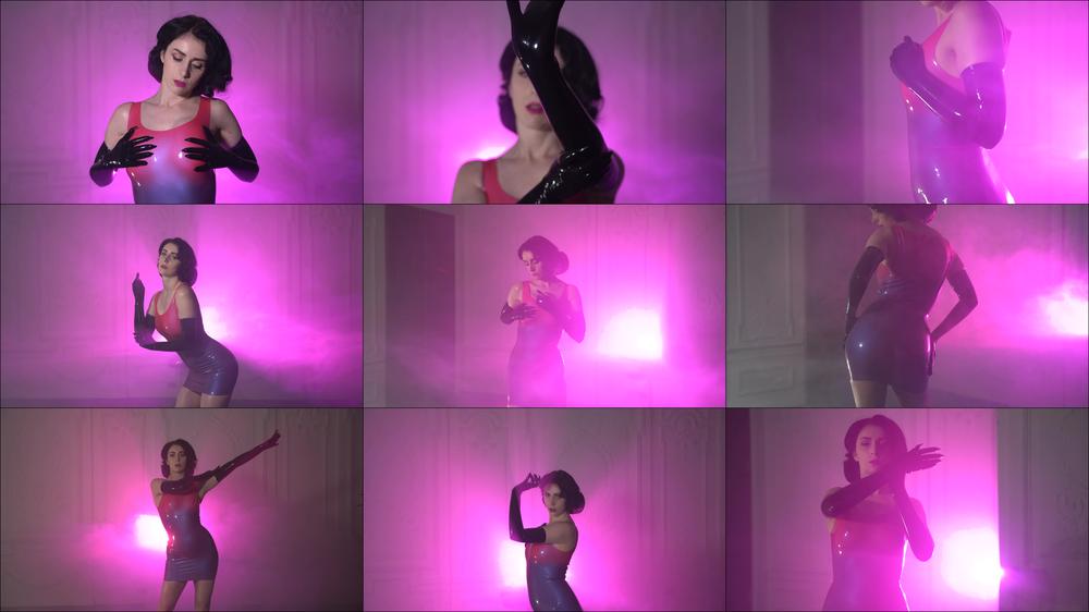 Cosmic Dream Girl In Latex