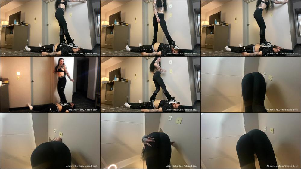 Slave Trampled After Gym