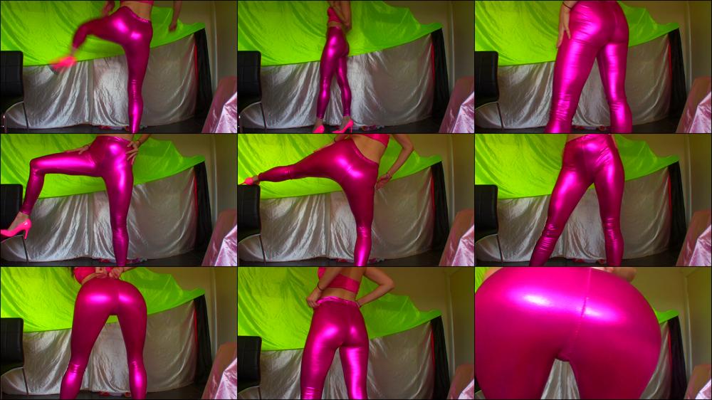 Shiny Pink Yoga Pants JOI