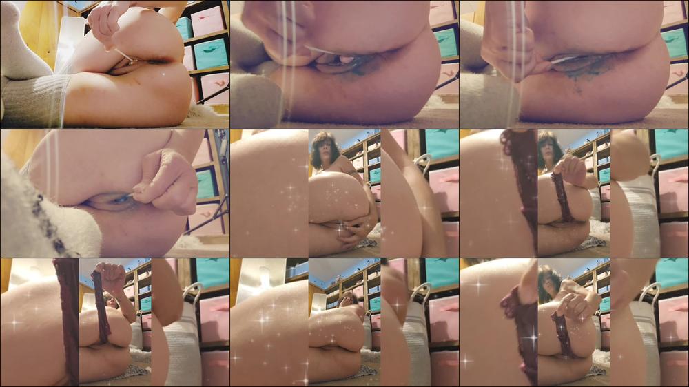 PUSSY POP SUPER MESSY FUCKING WITH THONG STUFFING