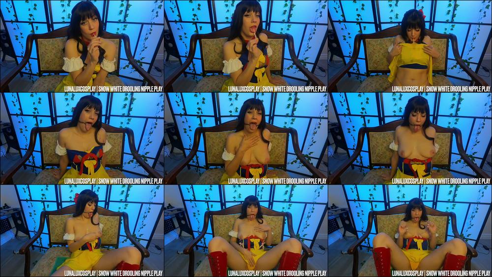 Snow White Drool + Nipple Play