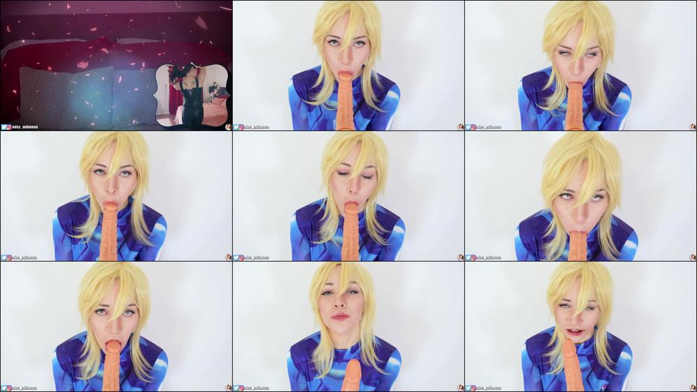 Zero Suit Samus Ahegao Blowjob