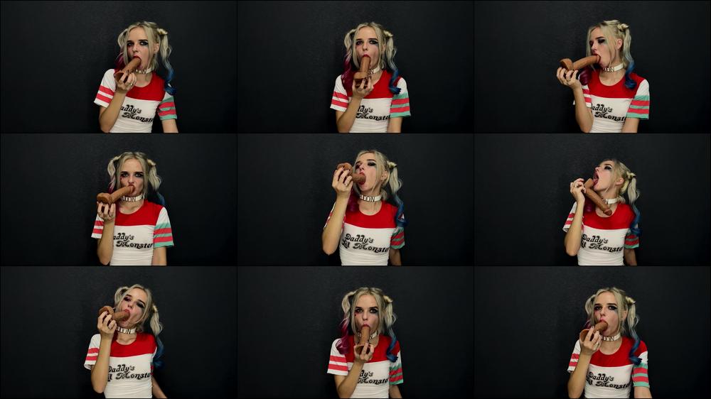 Harley Quinn Cosplay - Dildo Sucking - Nov 2, 2022