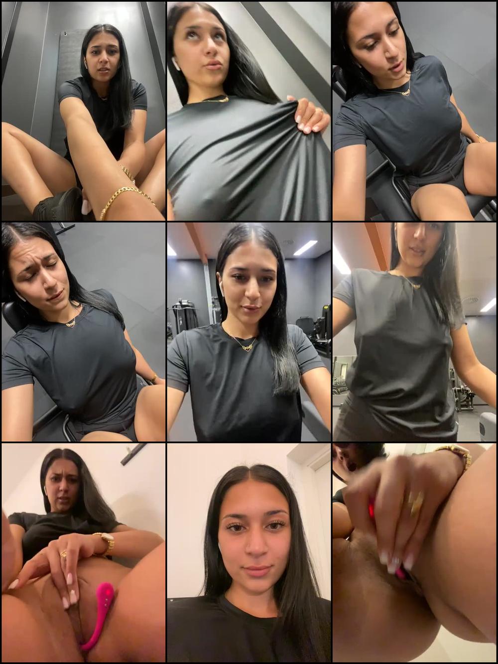 sweaty training legs and masturbating at