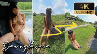 Driving and Walking in Public Without Cloths Part 1 - August 17, 2023 (Daring Kiara)
