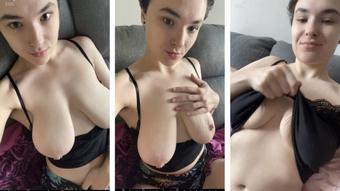 Jiggling my all natural DDDDs (Cyber Skye)