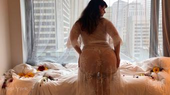 Floral and Lace Window Masturbation - July 22, 2019 (Bea York)