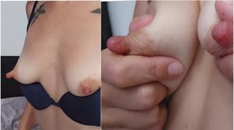 Nipple fetish Twistting ans sucking my nipples (YourSweetPoison)