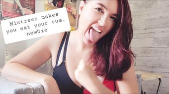 Mistress makes you eat your cum, newbie (AlleriaMystic)