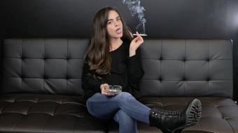 Smoking Marlboro Gold in Jeans (Dani Lynn)