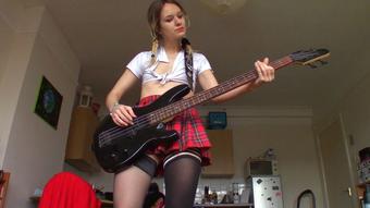 School Band BALLKICKING Practice (Goddess Vanessa)