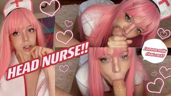 HEAD NURSE ~ PERFECT BLOWJOB POV (Bambi Bluu)