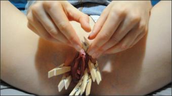 Hazel Simone Clothespin Pussy Punishment H (Hazel Simone)