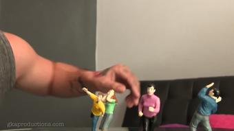 Kiryu Torments Shrunken CoWorkers w/Cock (Ginary)