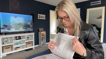 Reading the Newspaper, Sucking My Way Into a Loan (LauranVickers)