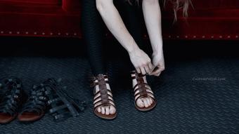 Eliana Tries on and Models Sandals (Custom Fetish)