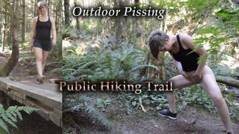Outdoor Pissing Public Trail - Jul 31, 2018 (HouseWifeGinger)