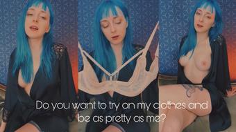 want to pretty as me? feminization video (sallyjanerain)