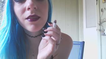 Morning Coffee and Smoke Break (VioletOctober)
