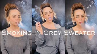 Smoking in Grey Sweater (Dani Lynn)