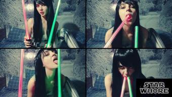Star Whore - Jedi swords - Dec 23, 2019 (Lil cosplay slut)