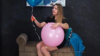 Julie Blow Pops Students Balloons (Custom Fetish)